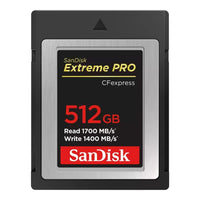 SanDisk Extreme PRO CFexpress Card Type B, 512GB, 1700MB/s Read, 1200MB/s Write