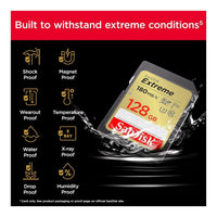 SanDisk Extreme SD UHS I 128GB Card for 4K Video for DSLR and Mirrorless Cameras 180MB/s Read & 90MB/s Write, Lifetime Warranty