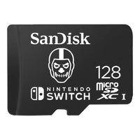 SanDisk Nintendo MicroSD UHS I Card - Fortnite Edition, Skull Trooper, 128GB