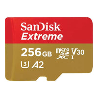 SanDisk Extreme microSDXC 256GB UHS-I Card for 4K Video