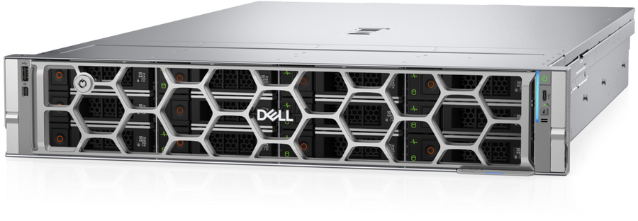 Dell PowerEdge R570|Xeon 6511P|12x 3.5" Chassis|2x 960GB SSD|32GB|Dual Hotplug 1100W|Rails