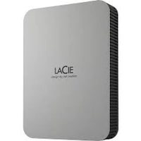 LaCie 4TB USB-C Portable HDD USB 3.2 Gen 1 Thunderbolt Compatible Password Protection (Silver)