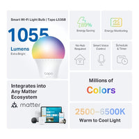 TP-Link L535B Smart Wi-Fi Light Bulb Multicolor
