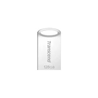 Transcend JetFlash 710 128GB USB 3.2 Gen 1 Flash Drive Capless Silver