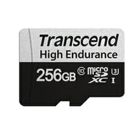 Transcend 350V 256GB MicroSDXC Class 10 UHS-I U3 95MB/s Read with SD Adapter