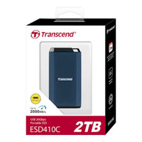 Transcend ESD410C 2TB Portable SSD USB-C 3.2 Gen 2x2 2000MB/s Blue