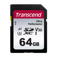 Transcend 340S 64GB SDXC UHS-I U3 V30 A1 SD Card 160/50 MB/s