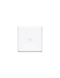UBIQUITI U6 Enterprise In-Wall, 10 spatial streams, 115 m² (1,250 ft²) coverage, 600+ connected devices, Powered using PoE+/PoE++, (4) GbE ports with (1) PoE output, 2.5 GbE uplink.