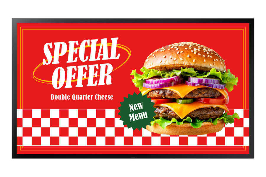 SAMSUNG 55'' OUTDOOR DISPLAY - FULL HD; 24/7 USAGE; 3500NIT BRIGHTNESS; SOC MEDIA PLAYER: SSSP 7