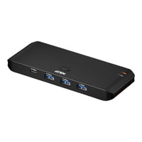 Aten US5324 2x4 USB 3.2 Gen 1 Sharing Switch USB-A and USB-C Host 2 Computers Share 4 Peripherals 5Gbps Remote Selector