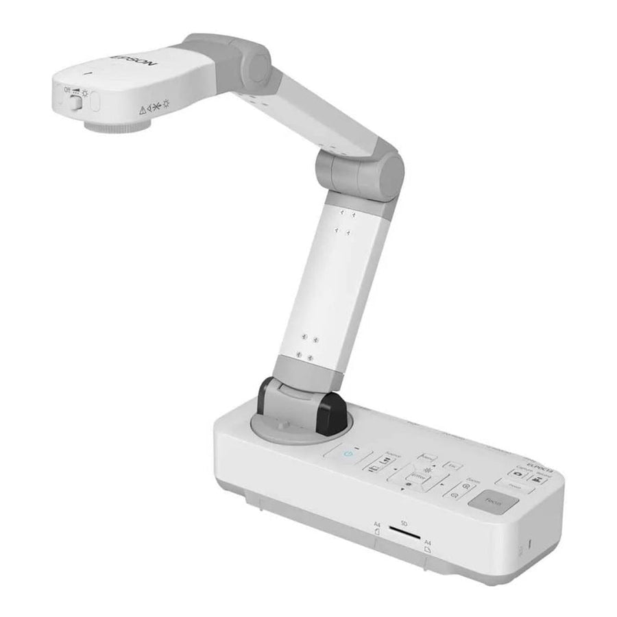 Epson Visualiser A3 1920x1080 Max 30fps USB 1/ 2.7 '' CMOS sensor Auto Focus SD Card Mic HDMI Internal Storage