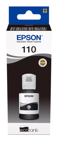 Epson 110 EcoTank Pigment Black Ink Bottle 120ml 6000 Pages for M-Series