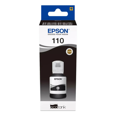 Epson 110 EcoTank Pigment Black Ink Bottle 120ml 6000 Pages for M-Series