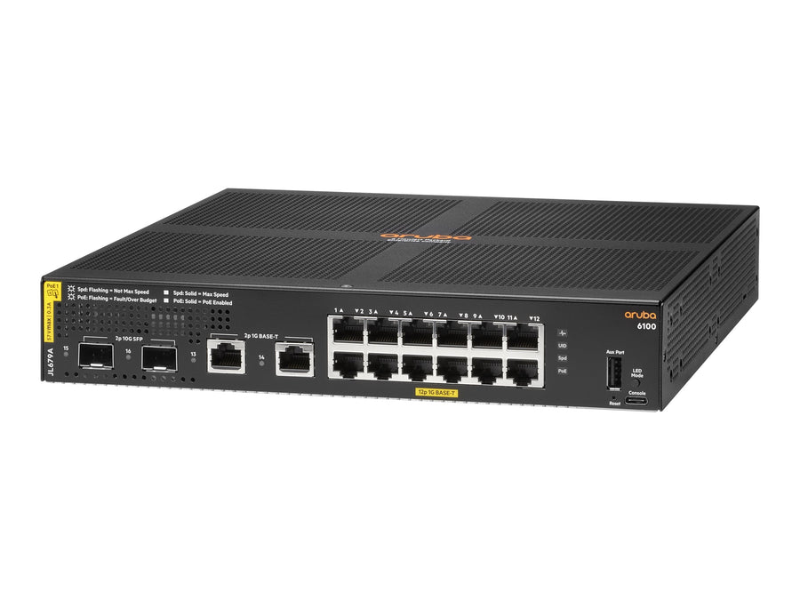 Aruba 6100 12G CL4 2SFP+ 139W Swch