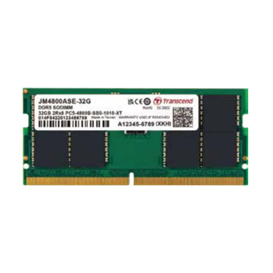 Transcend 16GB DDR5 4800MHz SO-DIMM Laptop Memory