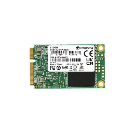 Transcend 230S 512GB mSATA SATA III SSD 3D NAND 560/500 MB/s