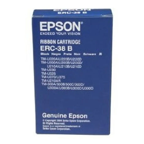Epson ERC-38B Black Ribbon Cartridge for TM-U200/300/370 Printers