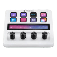 Elgato Stream Deck+ White 8-Key LCD Streaming Console with 4 Rotary Dials