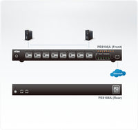 Aten PE8108G 8-Port Monitored 1U Rack PDU