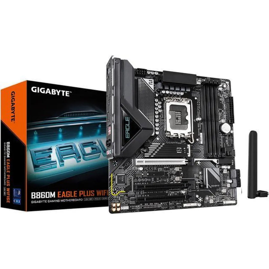 Gigabyte B860M Eagle P WiFi 6E Micro-ATX Motherboard Intel LGA1851 DDR5 2x M.2 HDMI DP