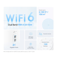 TP-Link AX1500 Whole Home Mesh Wi-Fi Router - 2 Pack