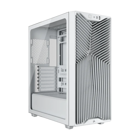 Corsair 3200D RS Mid-Tower PC Case White 3x RS120 Fans 375mm GPU Clearance 360mm Radiator