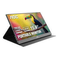 AOC 16T20 15.6-inch Full HD IPS Portable Monitor USB-C Mini-HDMI Smart Cover