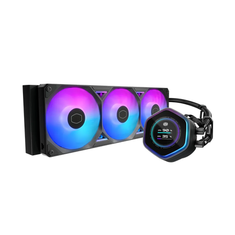 Cooler Master MasterLiquid Atmos II 360 AiO CPU Cooler LCD Display ARGB Black LGA1851 AM5