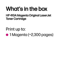 HP 410A Magenta Original LaserJet Toner Cartridge 2 300 pgs
