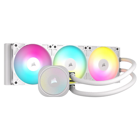 Corsair Nautilus 360 RS ARGB 360mm AIO Liquid CPU Cooler Triple 120mm Fans White