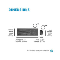 HP Accessories HP 150 Wired Mouse/KB Combo