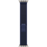 49mm Blue Trail Loop - S/M - Natural Titanium Finish