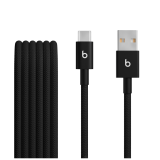 Beats USB-A to USB-C Woven Cables (1.5 m) - Bolt Black (2-Pack)