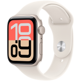 Apple Watch SE 3 GPS 44mm Starlight Aluminium Case with Starlight Sport band - M/L,Model A3325