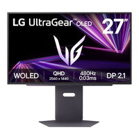 LG UltraGear 27GX790A 27-inch QHD OLED Gaming Monitor 480Hz 0.03ms FreeSync G-Sync Hexagon Lighting