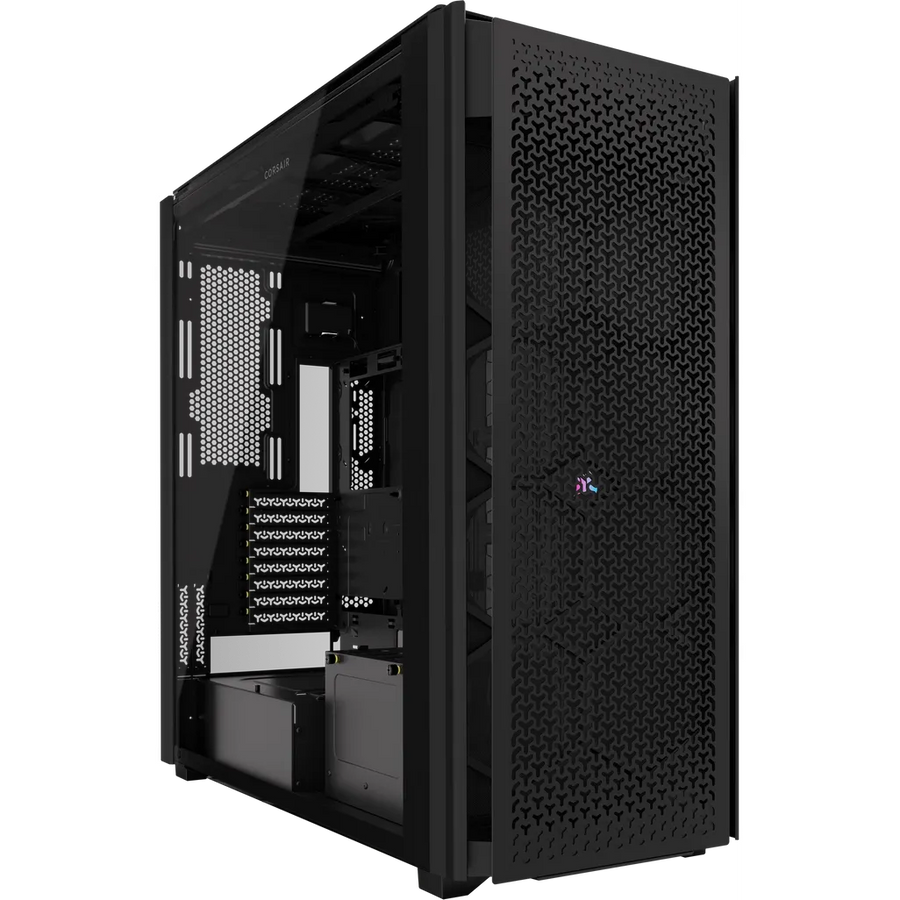 Corsair iCUE LINK 9000D RGB AIRFLOW Super-Tower PC Case Black Tempered Glass 18x 120mm Fan Support 480mm Radiator InfiniRail