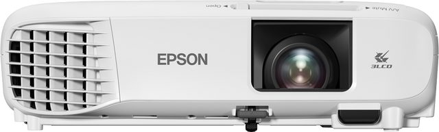 Epson 3800lm WXGA 1280x800 16:10 Lamp USB 2VGA 2HDMI RS-232C Wi-FiOptional LAN NoBag White Mobile/Install