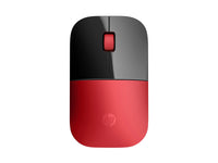 HP Z3700 Wireless Mouse Red 1200 DPI 2.4GHz USB Receiver Up to 16-Month Battery
