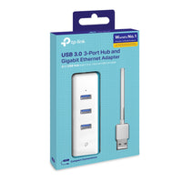 TP-Link USB 3.0 3-Port Hub & Gigabit Ethernet Adapter