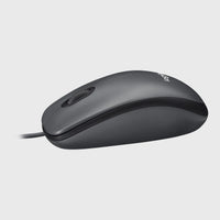 Logitech M100 Wired Optical Mouse 1000 DPI USB-A Ambidextrous Black