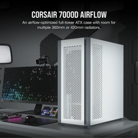 Corsair 7000D AIRFLOW Full Tower ATX PC Case with Tempered Glass (White)