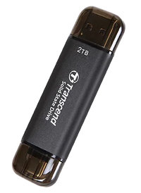 Transcend ESD310C 2TB Portable SSD USB-C 3.2 Gen 2 1050MB/s Black