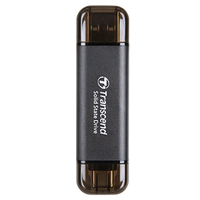 Transcend ESD310C 512GB External Portable SSD USB-C 3.2 Gen 2x2 1050/950 MB/s (Black)