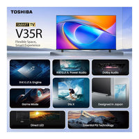 Toshiba 40-inch FHD VIDAA Smart TV REGZA Engine Dolby Audio Game Mode Wi-Fi
