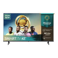 Hisense 43-inch HD VIDAA Smart LED TV Wi-Fi Bluetooth Black