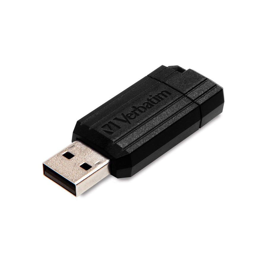 VERBATIM 16GB Pinstripe USB 2.0 Flash Drive Black