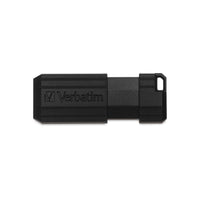VERBATIM 64GB Pinstripe USB 2.0 Flash Drive Black