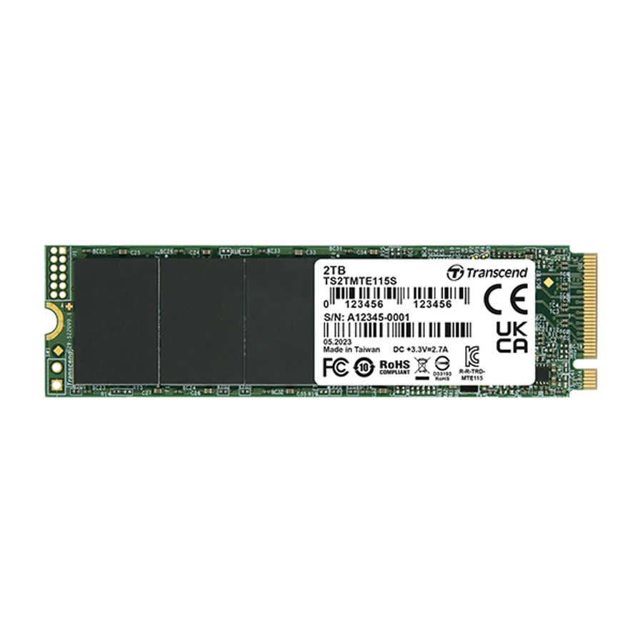 Transcend 115S 1TB M.2 NVMe PCIe 3.0 SSD 3200MB/s Read