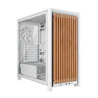 Corsair Frame 4000D RS Wood Modular Mid-Tower PC Case Oak Natural Wood Front Panel 4 RS120 Fans Dual 360mm Radiator