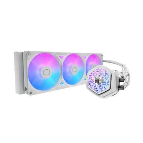 Cooler Master MasterLiquid Atmos II 360 AiO CPU Cooler with VRM Fan ARGB White LGA1851 AM5